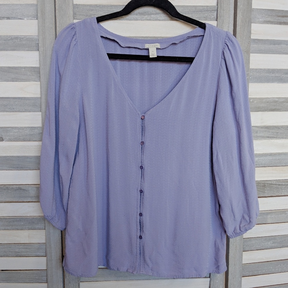 hinge M Lavender Blouse